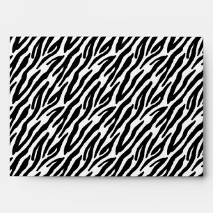 5x7 Zebra Print Outside Hot Pink Inside Envelope