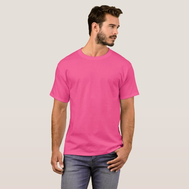 5x Plus Size Hot Pink T-Shirt
