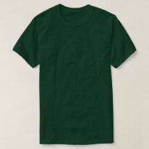 5x Plus Size Plain Forest Green T-Shirt