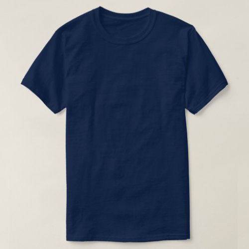 5x Plus Size Plain Navy Blue T_Shirt