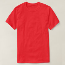 5x Plus Size Plain Red T-Shirt