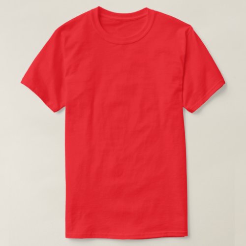 5x Plus Size Plain Red T_Shirt