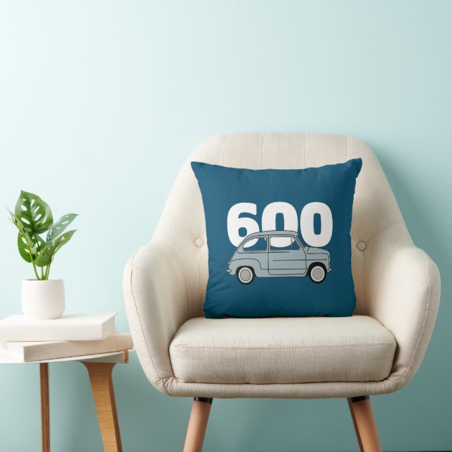 600 azul throw pillow (Chair)