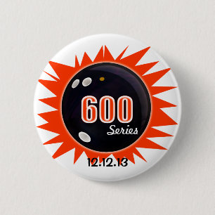600 Bowling Series Pinback Button