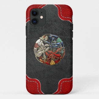 [600] Celtic Sacred Art - Three Dogs iPhone 11 Case