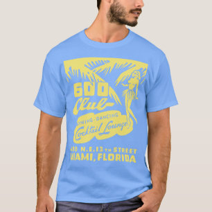 600 Club Cocktail Lounge Miami Florida Vintage Mat T-Shirt