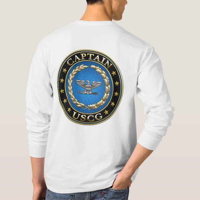 [600] Coast Guard: Captain (CAPT) T-Shirt (Back)