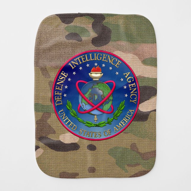 [600] Defense Intelligence Agency (DIA) Seal Burp Cloth (Front)