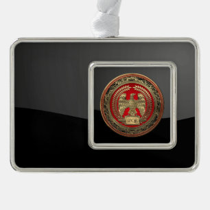 [600] Gold Roman Imperial Eagle Christmas Ornament