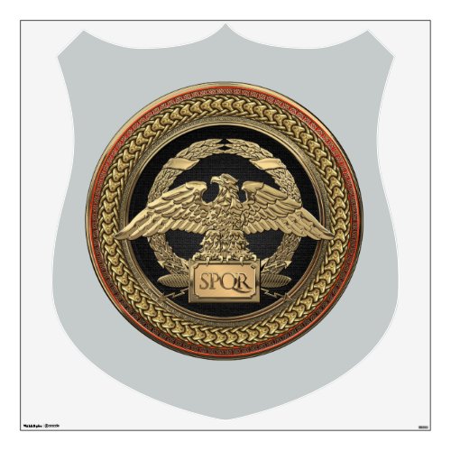 600 Gold Roman Imperial Eagle on Gold Medallion Wall Decal