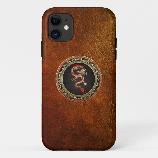 [600] Golden Chinese Dragon Fucanglong Case-Mate iPhone Case (Back)