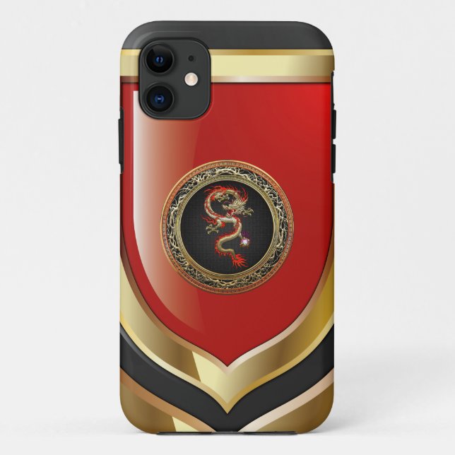 [600] Golden Chinese Dragon Fucanglong Case-Mate iPhone Case (Back)