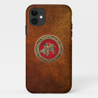 [600] Hokusai - Shoki Riding Shishi Lion iPhone 11 Case