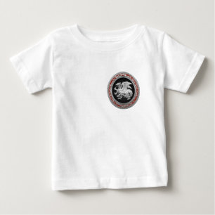 [600] Icelandic Dragon, Landvættir [Silver] Baby T-Shirt