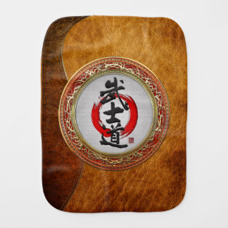 [600] Japanese Calligraphy - Bushido Baby Burp Cloth