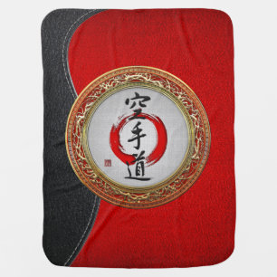 [600] Japanese calligraphy - Karate-do Stroller Blanket