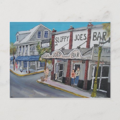 600 Key West Florida by BuddyDogArt Postcard