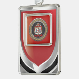 [600] Knights Templar Coat of Arms Christmas Ornament