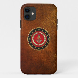 [600] Masonic Square and Compasses [3rd Degree] iPhone 11 Case