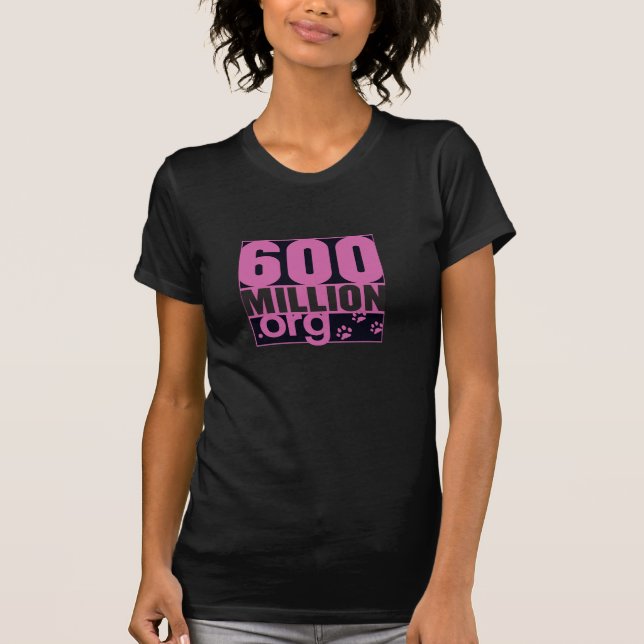 600 Million Basic Women Tshirt (Front)