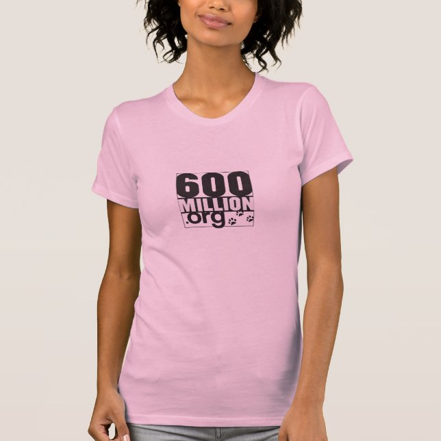 600 Million Basic Womens Tshirt (Front)