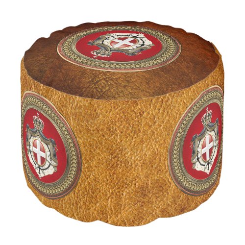 600 Order of Malta _ SMOM Coat of Arms Pouf