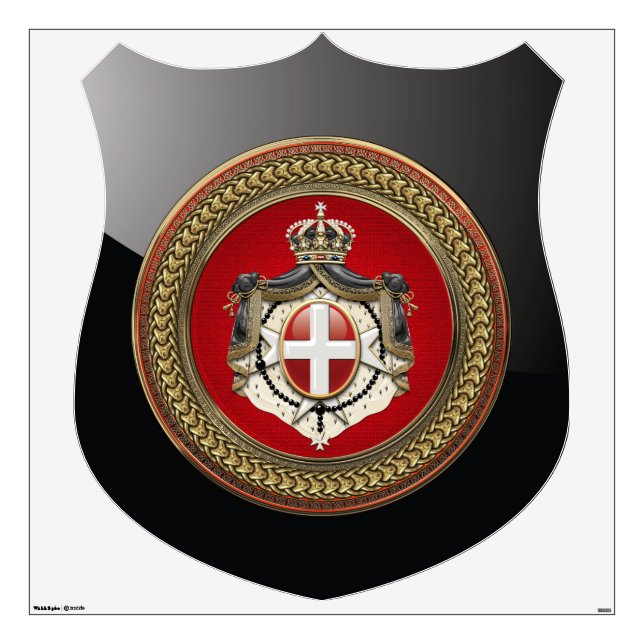 [600] Order of Malta - SMOM Coat of Arms Wall Decal (Front)