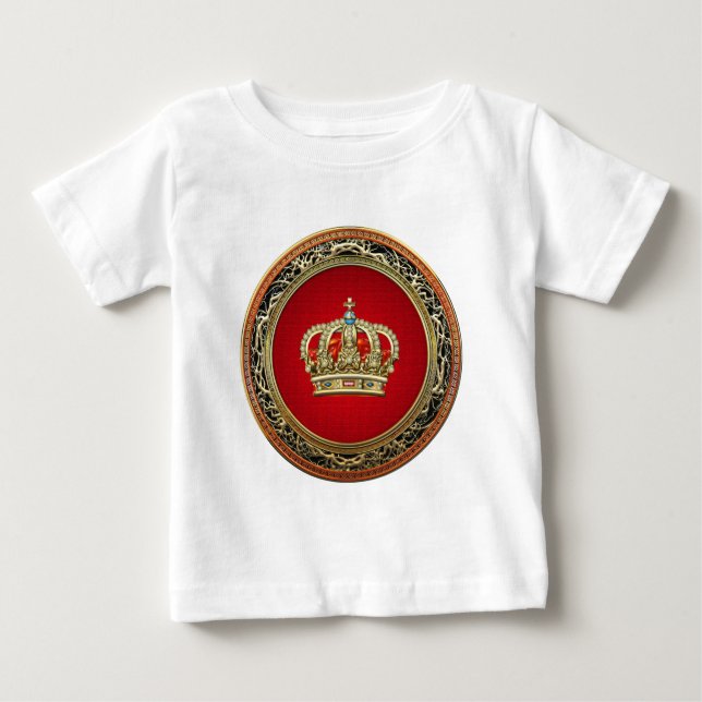 [600] Prince-Princess King-Queen Crown [Belg.Gold] Baby T-Shirt (Front)