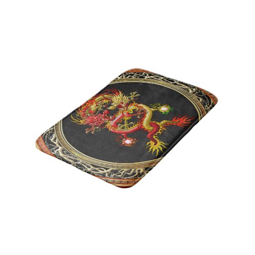 600 Red and Yellow Dragons Bath Mat