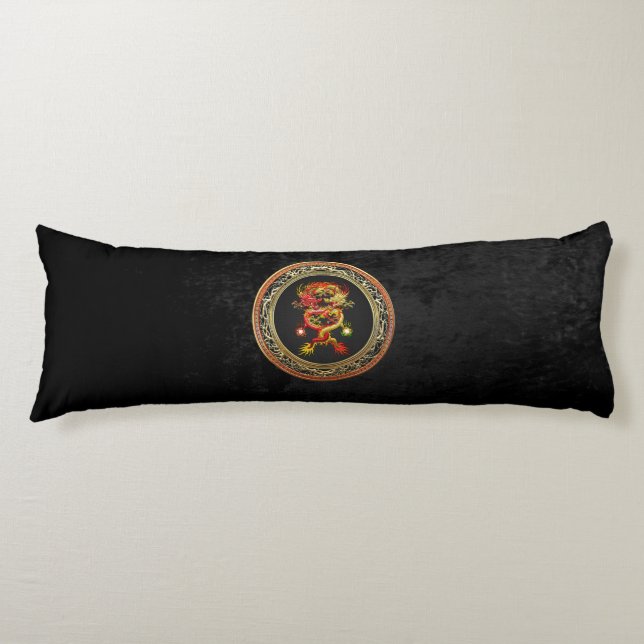 [600] Red and Yellow Dragons Body Pillow (Front)