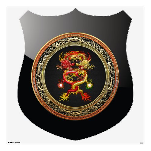 600 Red and Yellow Dragons Wall Decal