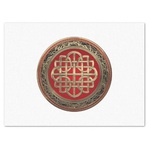 600 Sacred Celtic Gold Knot Cross Tissue Paper