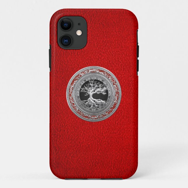 [600] Treasure Trove: Celtic Tree of Life [Silver] Case-Mate iPhone Case (Back)