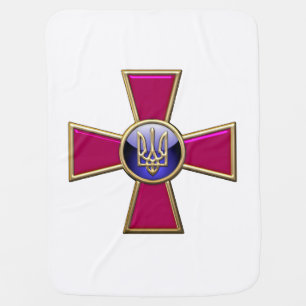 [600] Ukrainian Armed Forces Emblem Baby Blanket