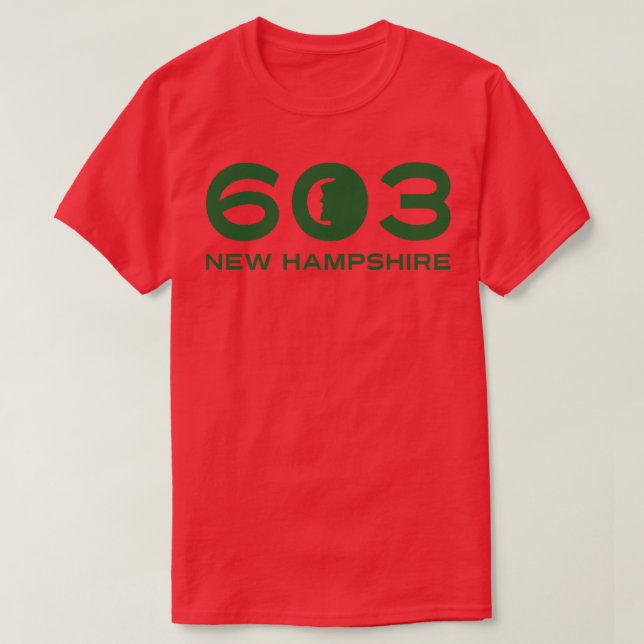 603 Old Man of the Mountain Rounded Alternate Gree T-Shirt (Design Front)