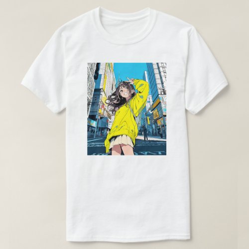 60000 Sushi Musume JK T ShirtT_shirt Generativ T_Shirt