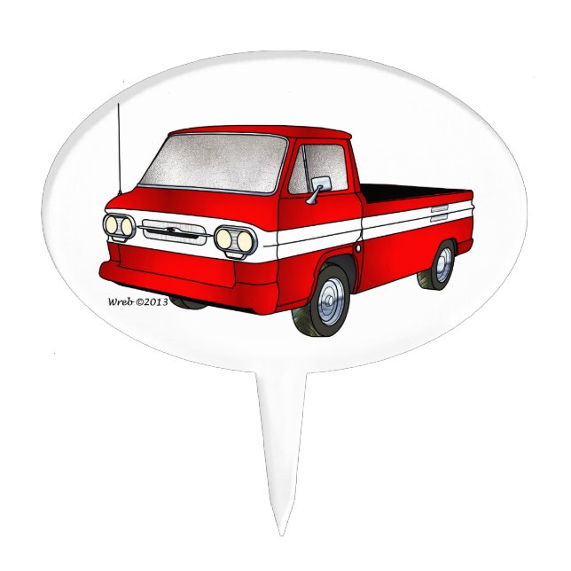 60-61 Corvair Rampside Pickup Cake Topper (Front)
