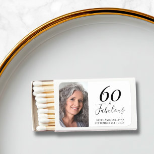 60 And Fabulous Birthday Photo Matchboxes