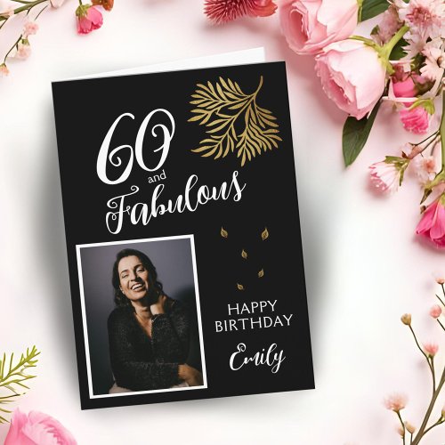 60 and Fabulous Foliage 60th Birthday Photo