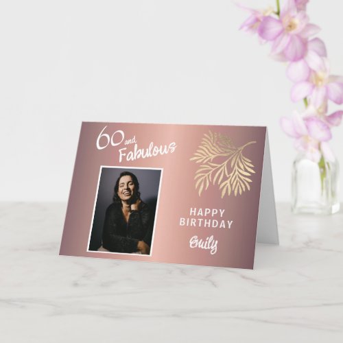 60 and Fabulous Foliage 60th Birthday Photo