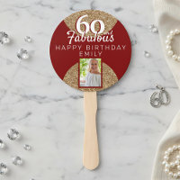 60 and Fabulous Gold Glitter 2 Photo 60th Birthday