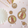 60 and Fabulous Gold Glitter Photo 60th Birthday Confetti