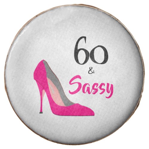 60 and Sassy 60th Birthday Party Chocolate Covered Oreo