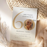 60 Anniversary Photo Elegant 60th Birthday Invitation<br><div class="desc">60 Anniversary Photo Elegant 60th Birthday Invitation</div>