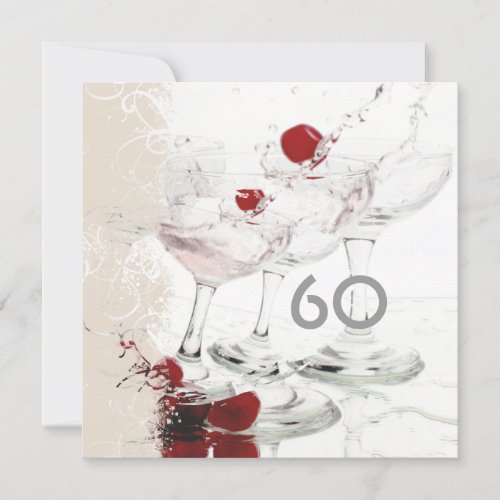 60 Birthday celebration party major CUSTOMIZE Custom Invitation