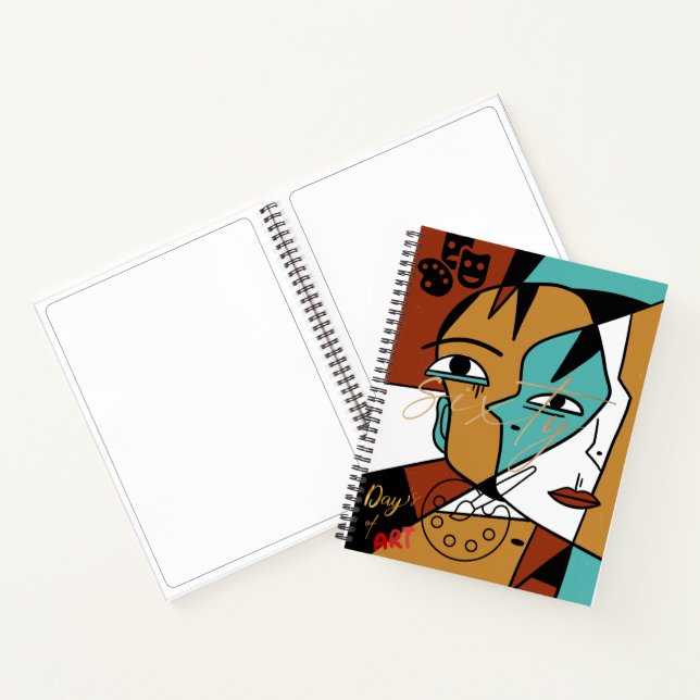 60 Day Art Challenge Picasso-Inspired Sketch Notebook (Inside)