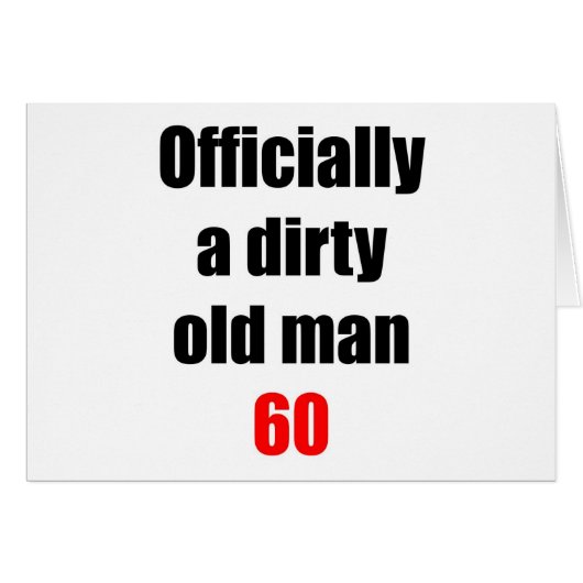 60 Dirty Old Man Cards (Front Horizontal)