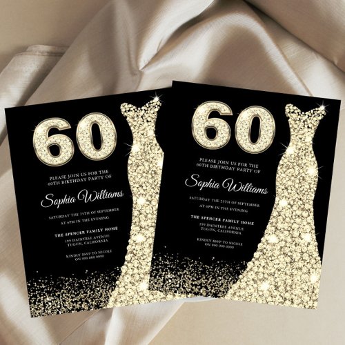 60  Fabulous Budget 60th Birthday Party Invite