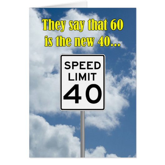 60 is the New 40 Cards (Front)