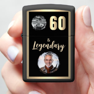 60 & Legendary 2 Photos 60th Birthday Zippo Lighter